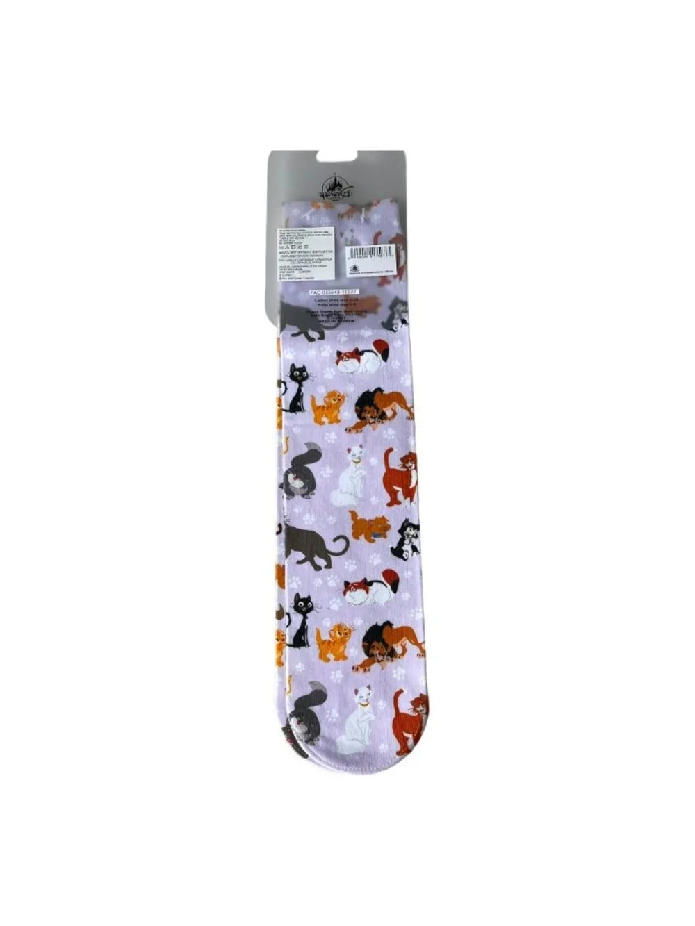 Disney Cats of Disney Aristocats Simba Cheshire Cat Scar Figaro Lucifer Socks